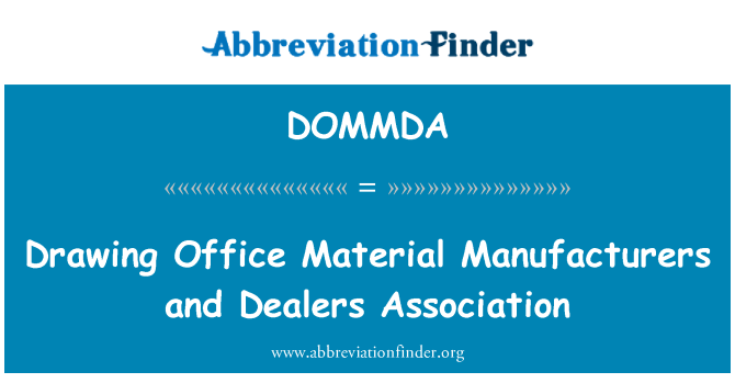 DOMMDA: Рисование Office производителями материалов и Ассоциация дилеров