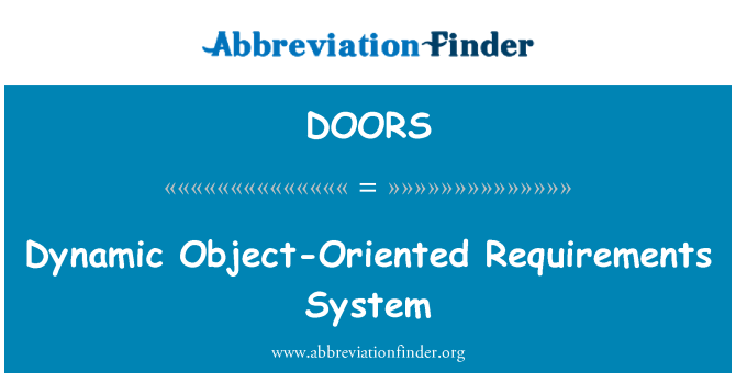 DOORS: Sistema dinàmic requisits orientada a objectes