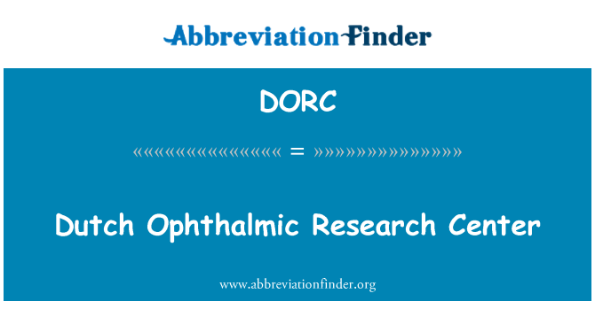DORC: Olandè Ophtalmologie Research Center