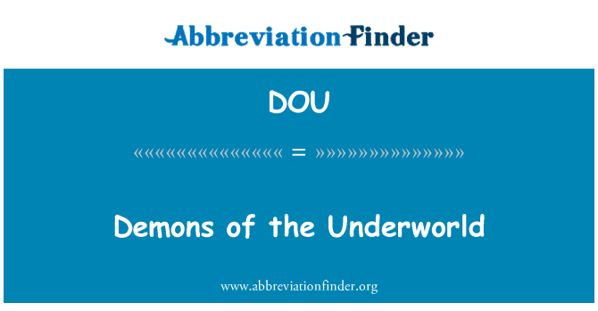 DOU: L-demons ta ' l-Underworld