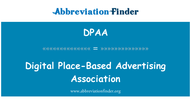 DPAA: Associació de publicitat digital basat en lloc