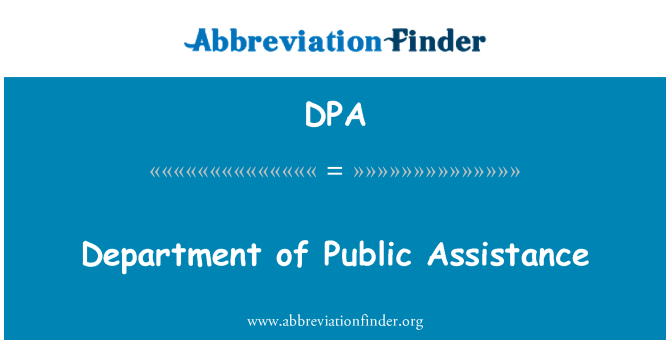 DPA: Departamento de asistencia pública