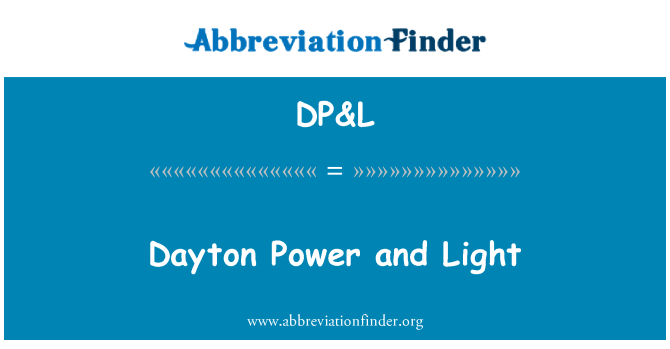 DP&L: Dayton Power and Light