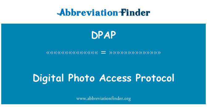 DPAP: תמונה דיגיטלית הגישה לפרוטוקול