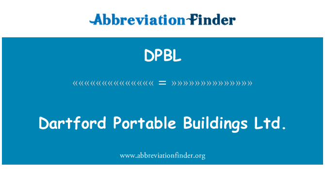 DPBL: Dartford li jistgħu jinġarru bini Ltd.