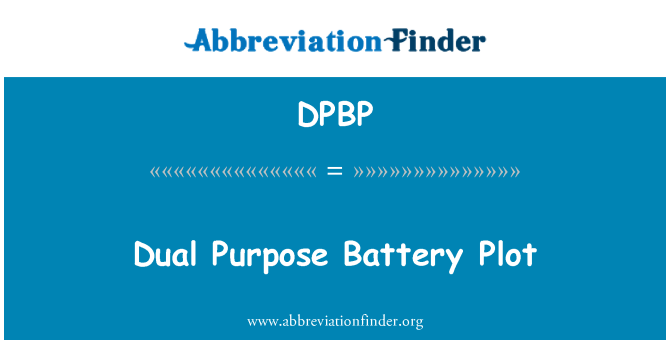 DPBP: Parcela de batería doble propósito