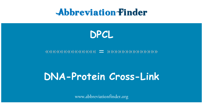 DPCL: DNA-Protein Cross-Link