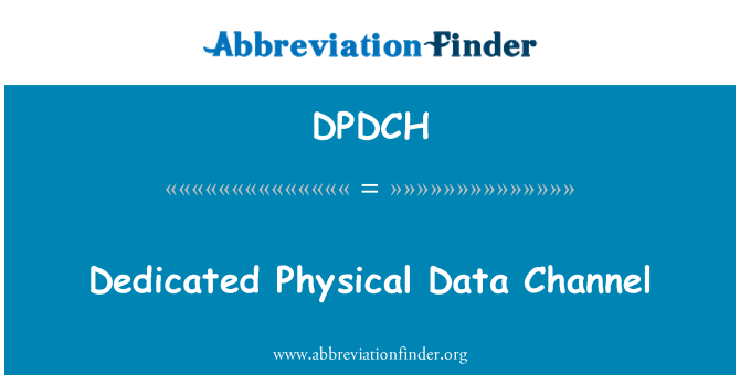 DPDCH: Dedikerede fysiske Data kanal