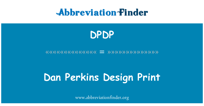 DPDP: Dan Perkins diseño impresión