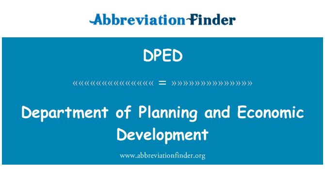DPED: Institut for planlægning og økonomisk udvikling