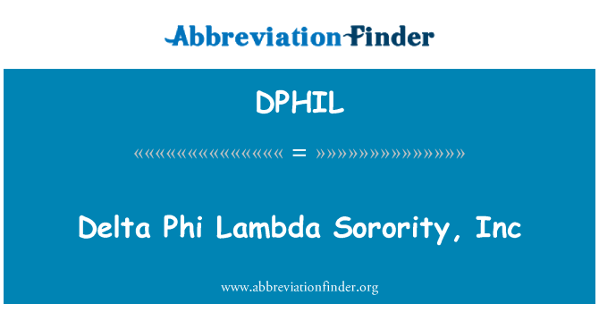 DPHIL: Delta Phi Lambda egyházi, Inc