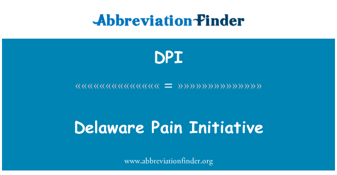 DPI: Delaware bolest iniciativa