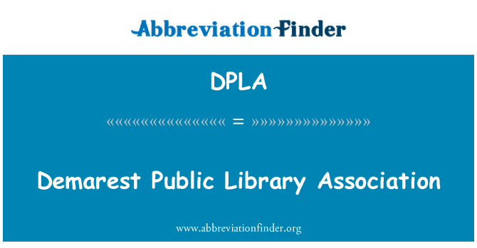 DPLA: Demarest Public Library Association