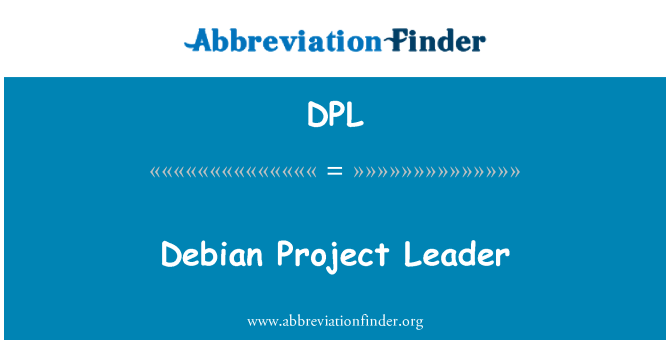 DPL: Arweinydd prosiect debian