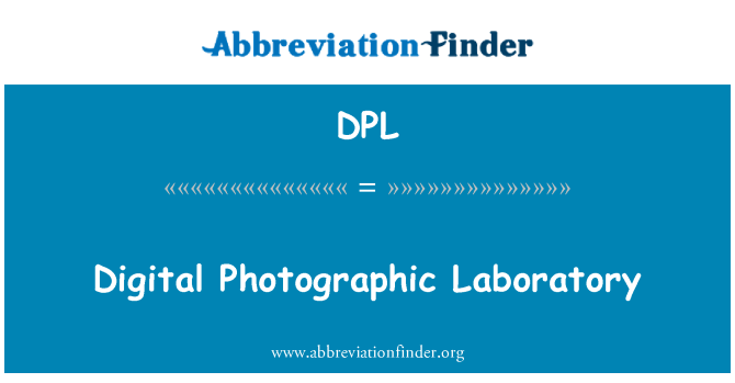 DPL: Laboratorio fotográfico digital