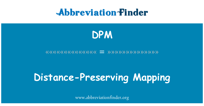 DPM: Immappjar distanza-preservazzjoni