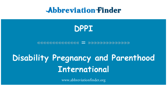 DPPI: 장애 임신 및 친자 관계 국제