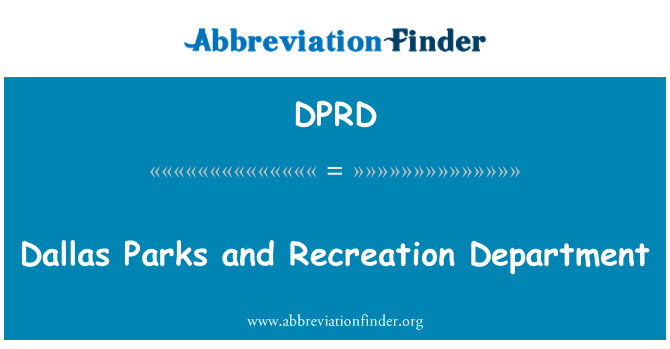 DPRD: Dallas parklar ve Rekreasyon bölümü