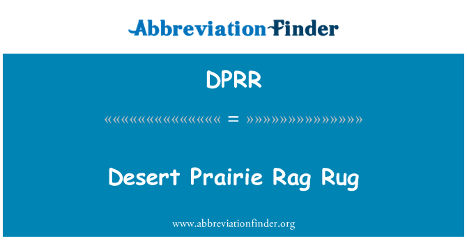 DPRR: Catifa de Prairie del desert