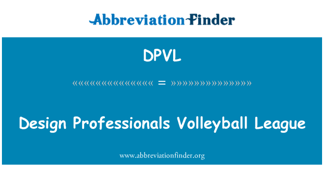 DPVL: 设计专业排球联赛