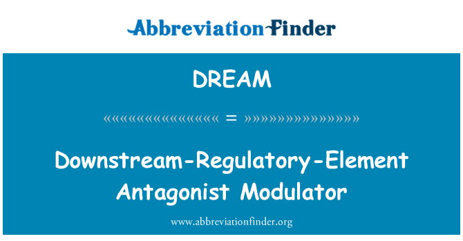 DREAM: Downstream-Regulatory-Element Antagonist Modulator