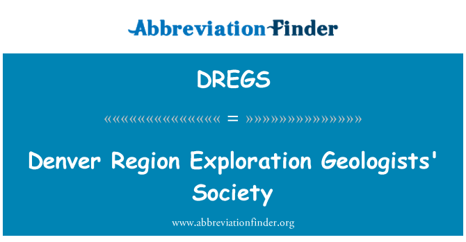 DREGS: Denver regiono tirti geologai visuomenės