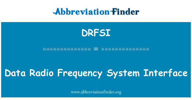 DRFSI: Antara muka sistem data frekuensi Radio