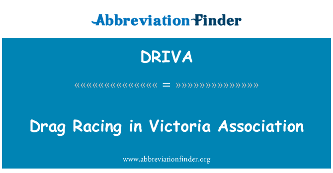 DRIVA: Drag Racing in Victoria Association