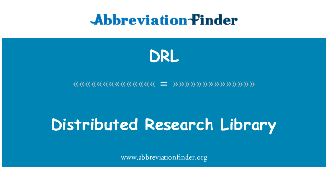 DRL: ספריית מחקר מבוזרים