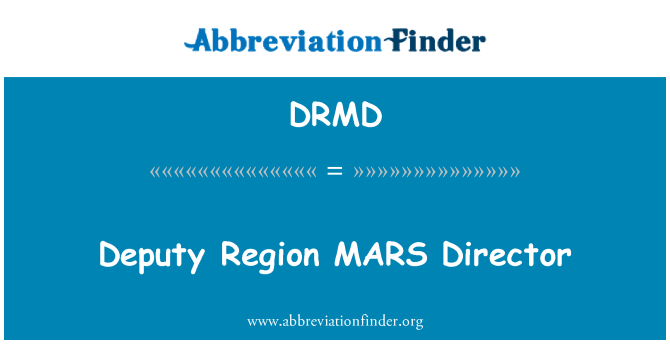 DRMD: Bölge MARS Müdür Yardımcısı