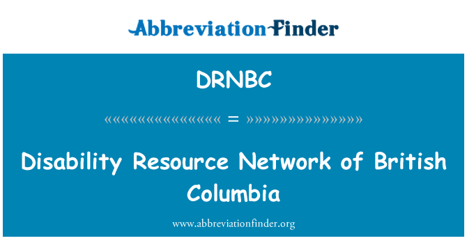 DRNBC: Rangkaian sumber kecacatan di British Columbia