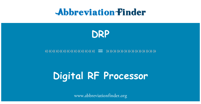 DRP: Processore digitale RF
