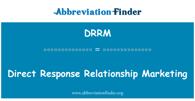 DRRM: Директен отговор връзка маркетинг
