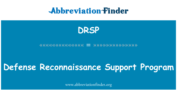 DRSP: Defans rekonesans sipò pwogram