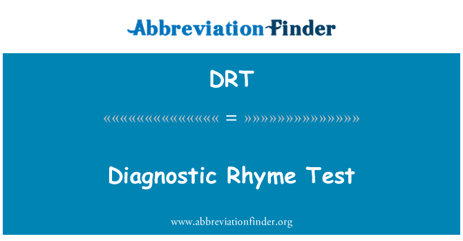 DRT: Diagnostiske rim Test