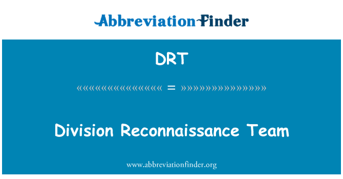 DRT: Equip de reconeixement de divisió