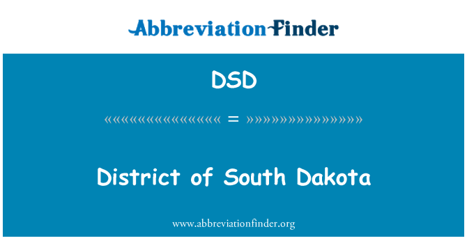 DSD: مقاطعة داكوتا الجنوبية