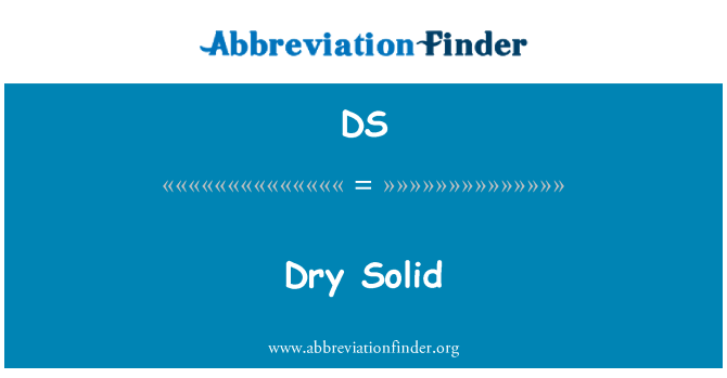 DS: Solide sec