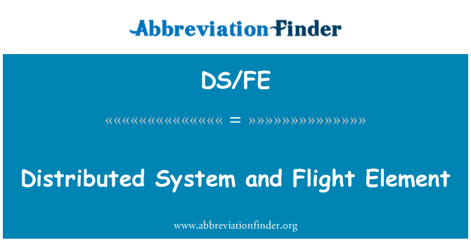 DS/FE: تقسیم کے نظام اور پرواز عنصر