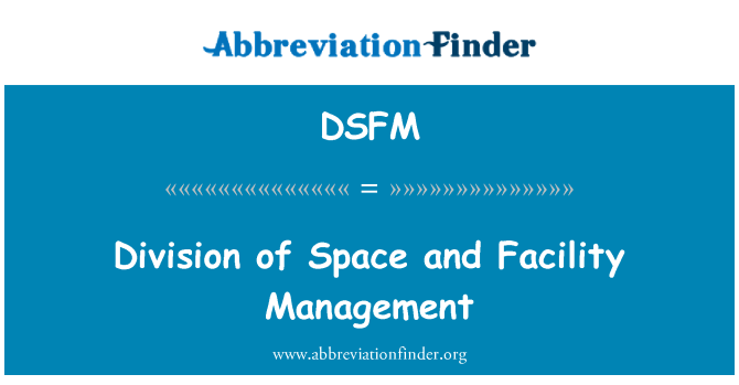 DSFM: Rozdělení prostoru a Facility managementu