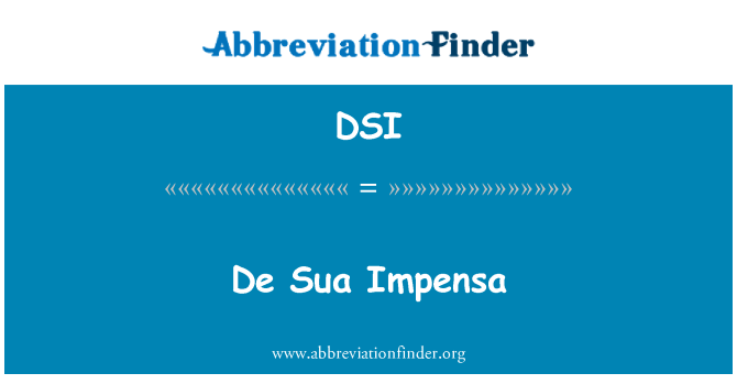 DSI: إيمبينسا دي Sua
