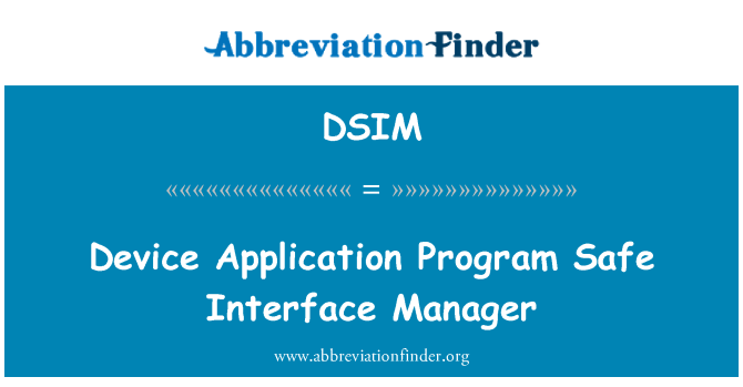 DSIM: 設備應用程式安全的介面管理器