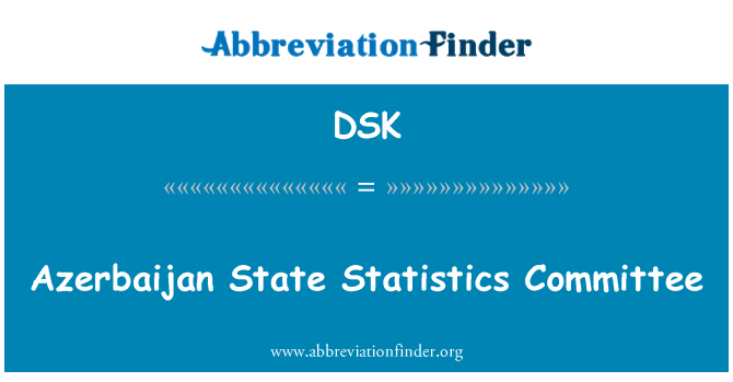 DSK: Aserbajdsjan stat statistiske Komité