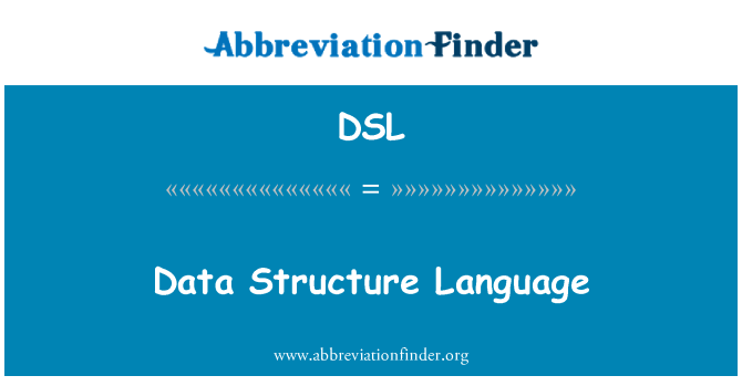 DSL: שפת מבנה נתונים