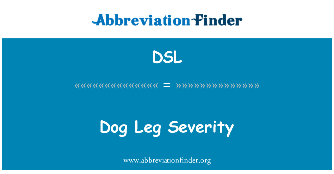 DSL: Hund ben sværhedsgraden