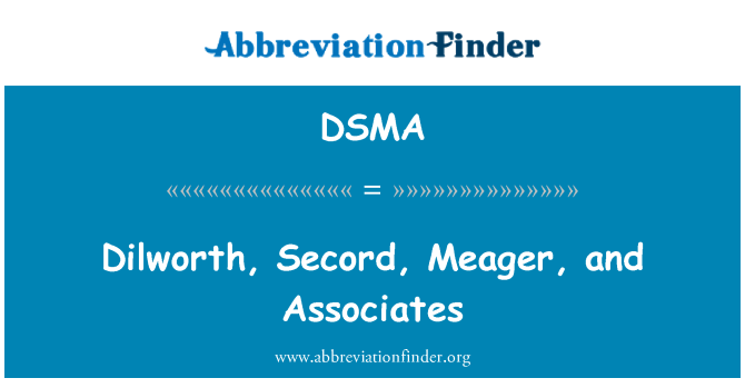 DSMA: Dilworth, 빈약한, Secord와 동료
