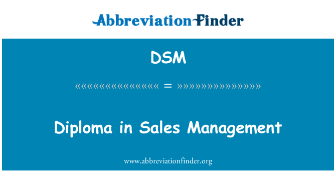 DSM: Diplòm nan administrasyon kliyan ki pou vann