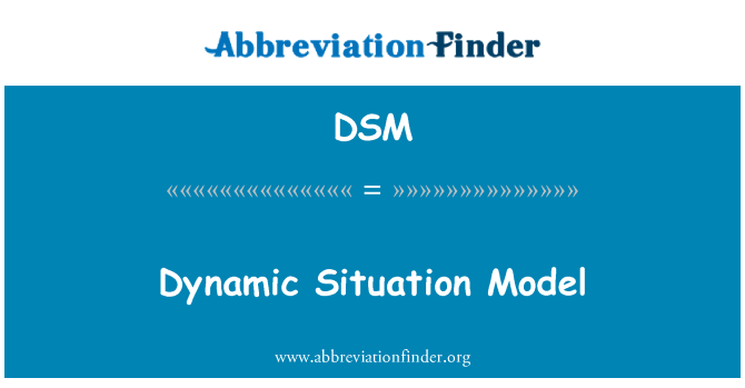 DSM: Modèle de Situation dynamique