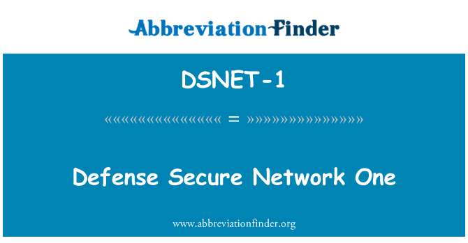DSNET-1: Defense Secure Network One