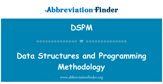 DSPM: Datastrukturer och programmering metod